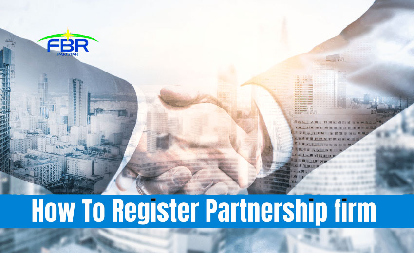 How To File Sales Tax Return Registration of Partnership firm in Karachi